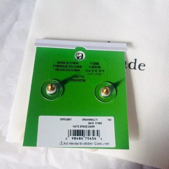 New Kate Spade linear drop earrings retail $78 - Picture 4 of 4